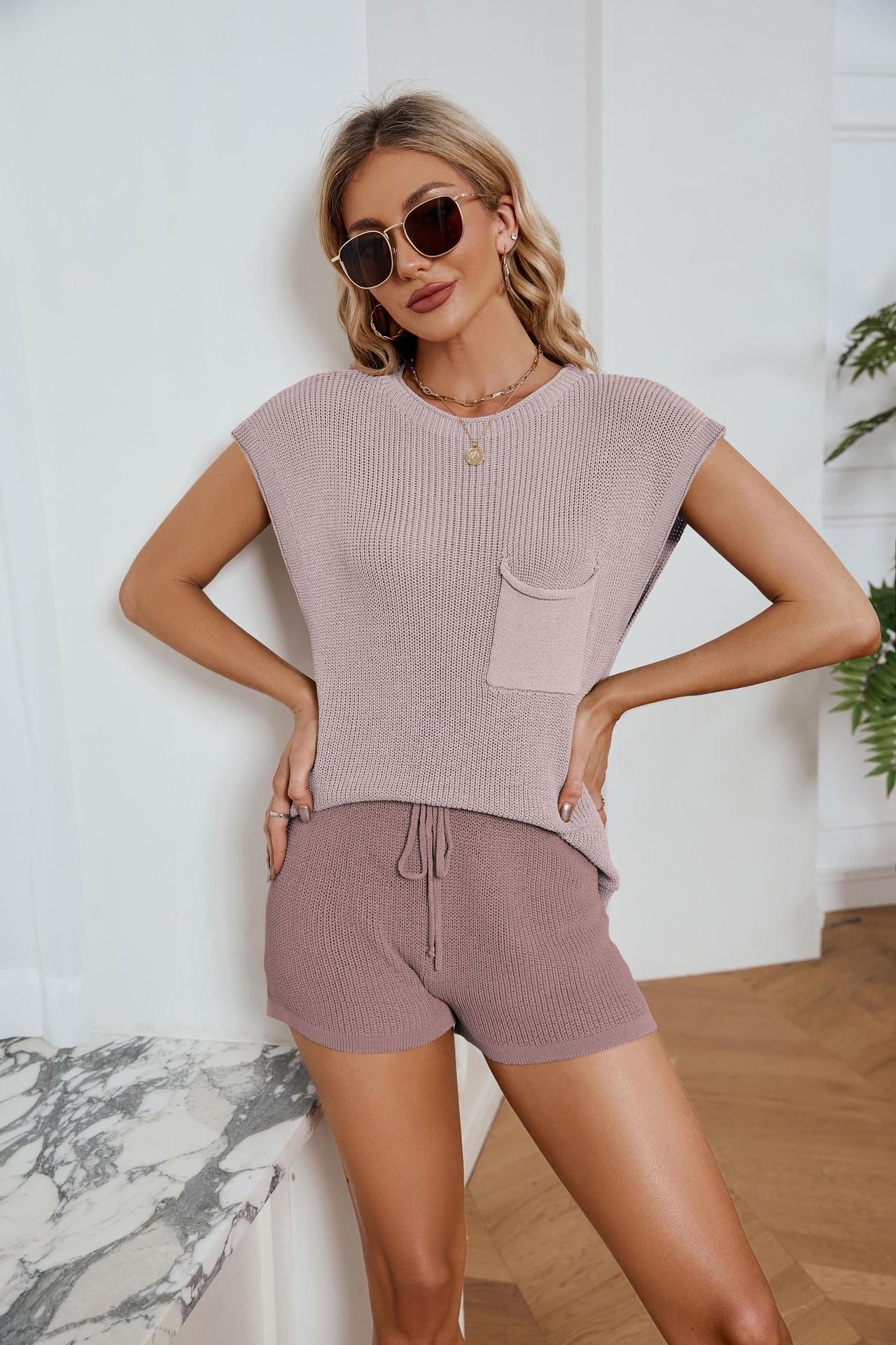 Women's Loose Leisure With Pockets Solid Color Blouses