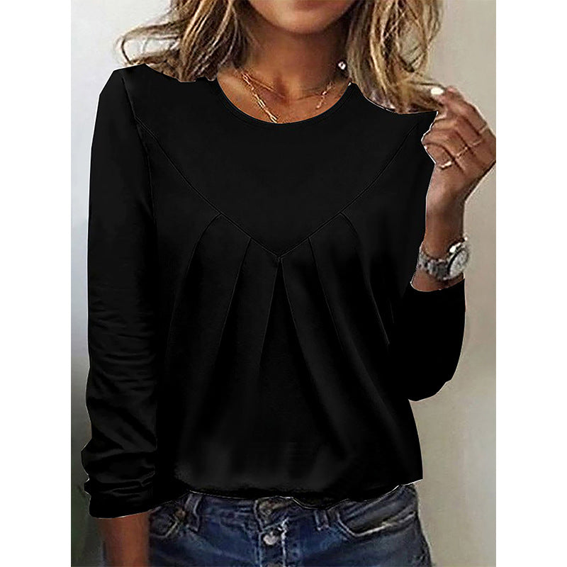 Daily Home Simple Elegant Style Commuter Blouses