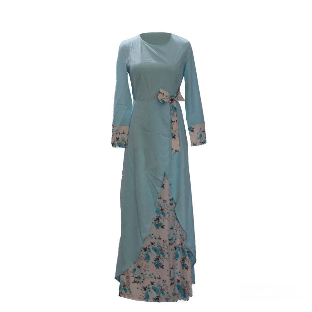 Women's Muslim Retro Long Sleeve Dress Dresses