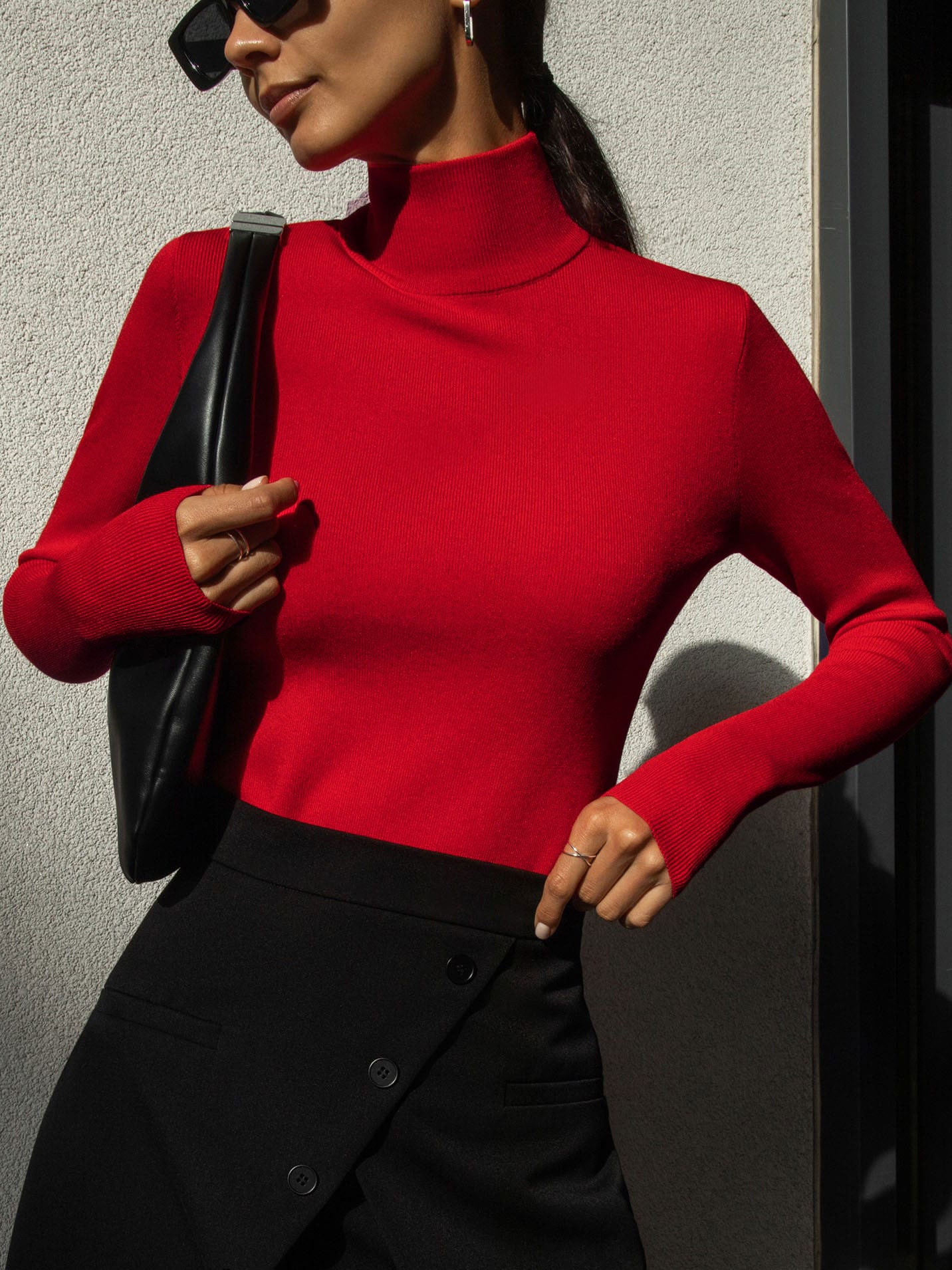 Turtleneck Bottoming Shirt Elegant Slim Fit Sweaters