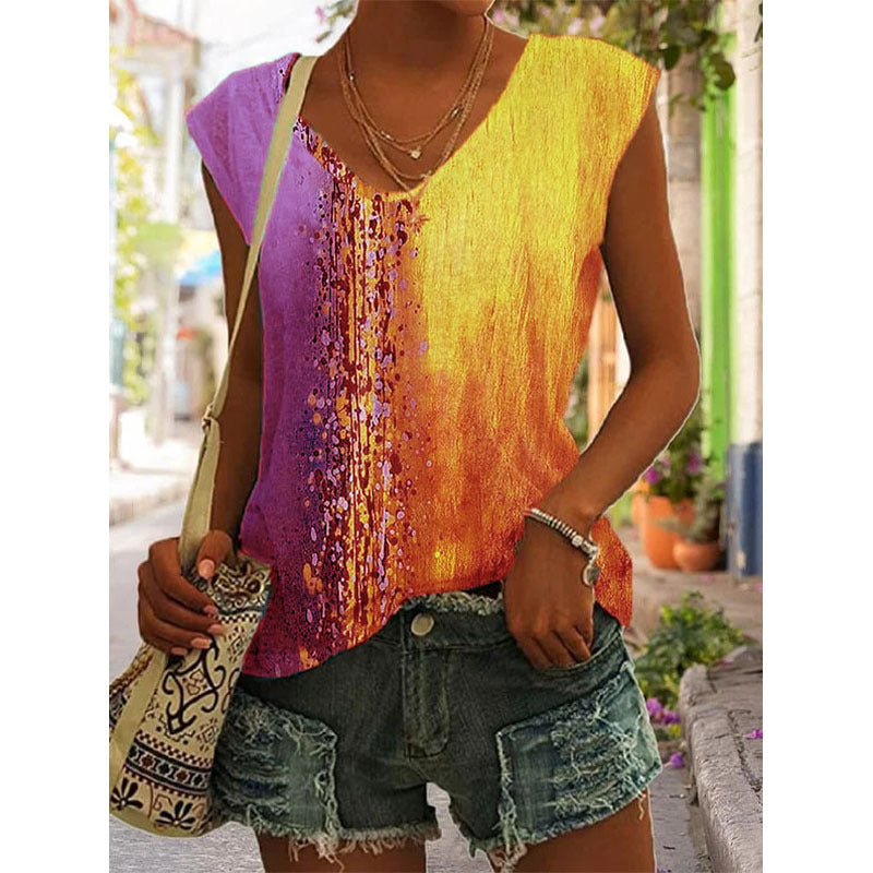 Women's Trendy Cool Fashion Summer Gradient Blouses