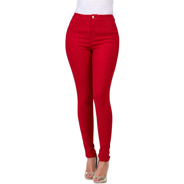 Women's Slim-fit Multi-color Stretch Denim Trousers Jeans