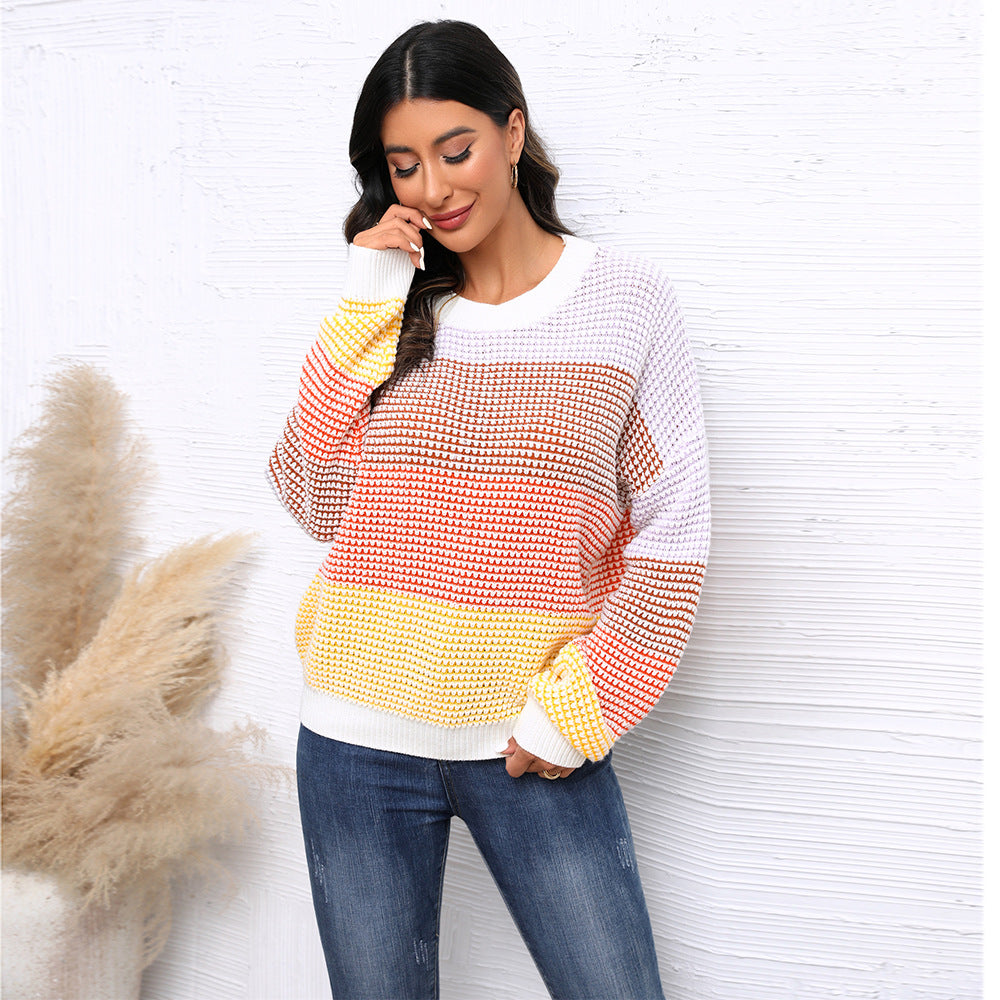 Autumn Casual Loose Crew Neck Two Sweaters