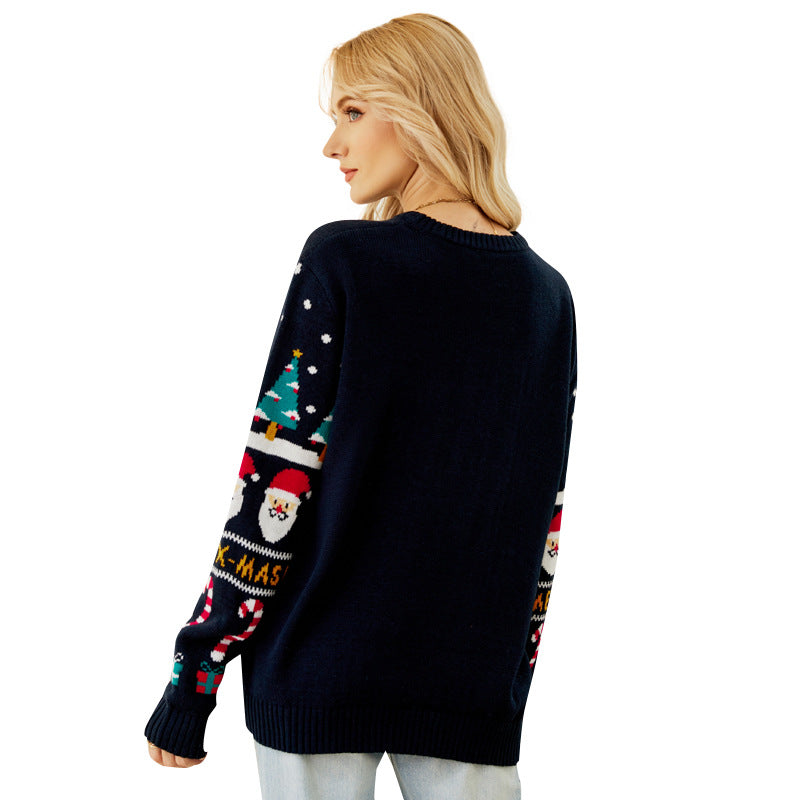 Women's Design Christmas Pullover Man Thick Sweaters