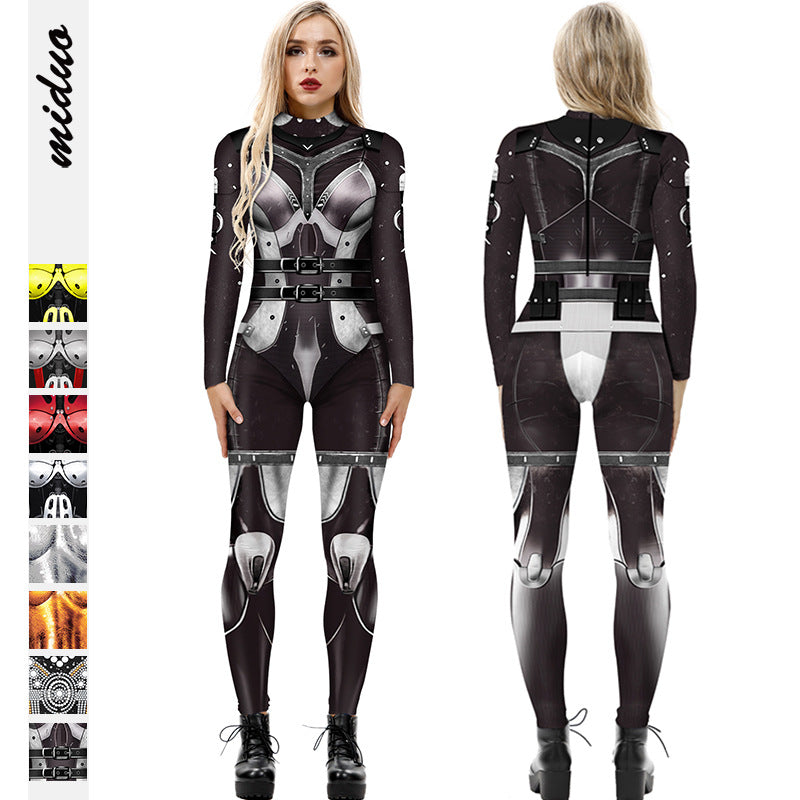 Armor Digital Printing Tight Stretch Slim Costumes