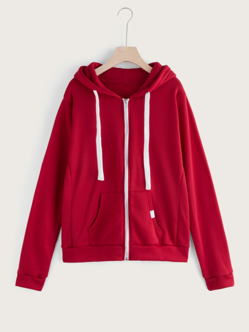 Women's Attractive Personality Sports Zipper Hoodie Sweaters