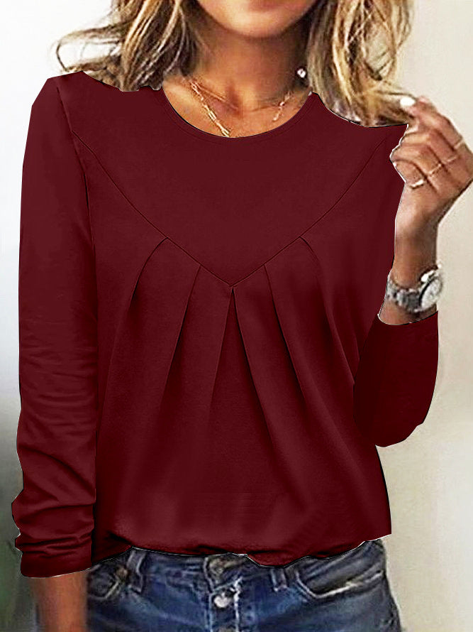 Daily Home Simple Elegant Style Commuter Blouses