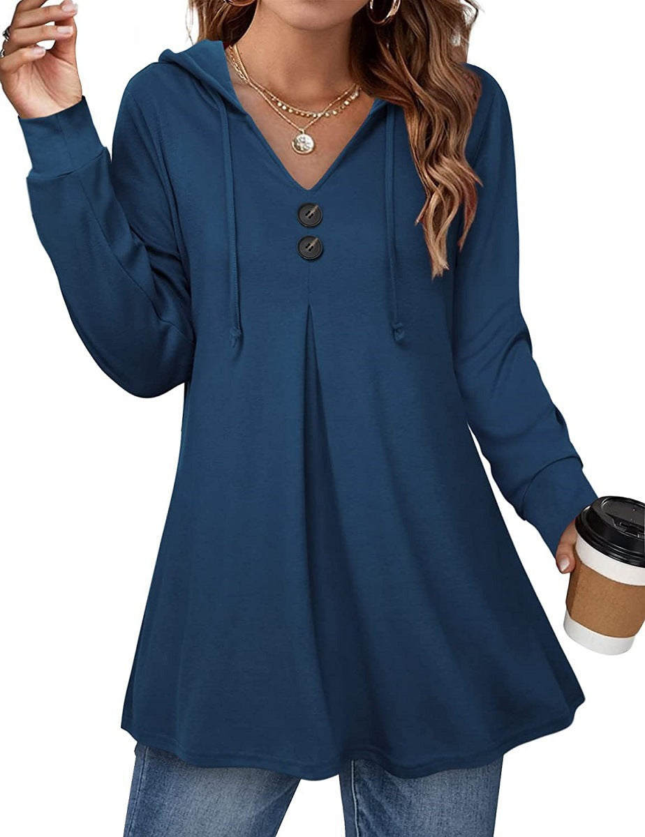 Women's Spring Hood Casual Long-sleeved For Sweaters