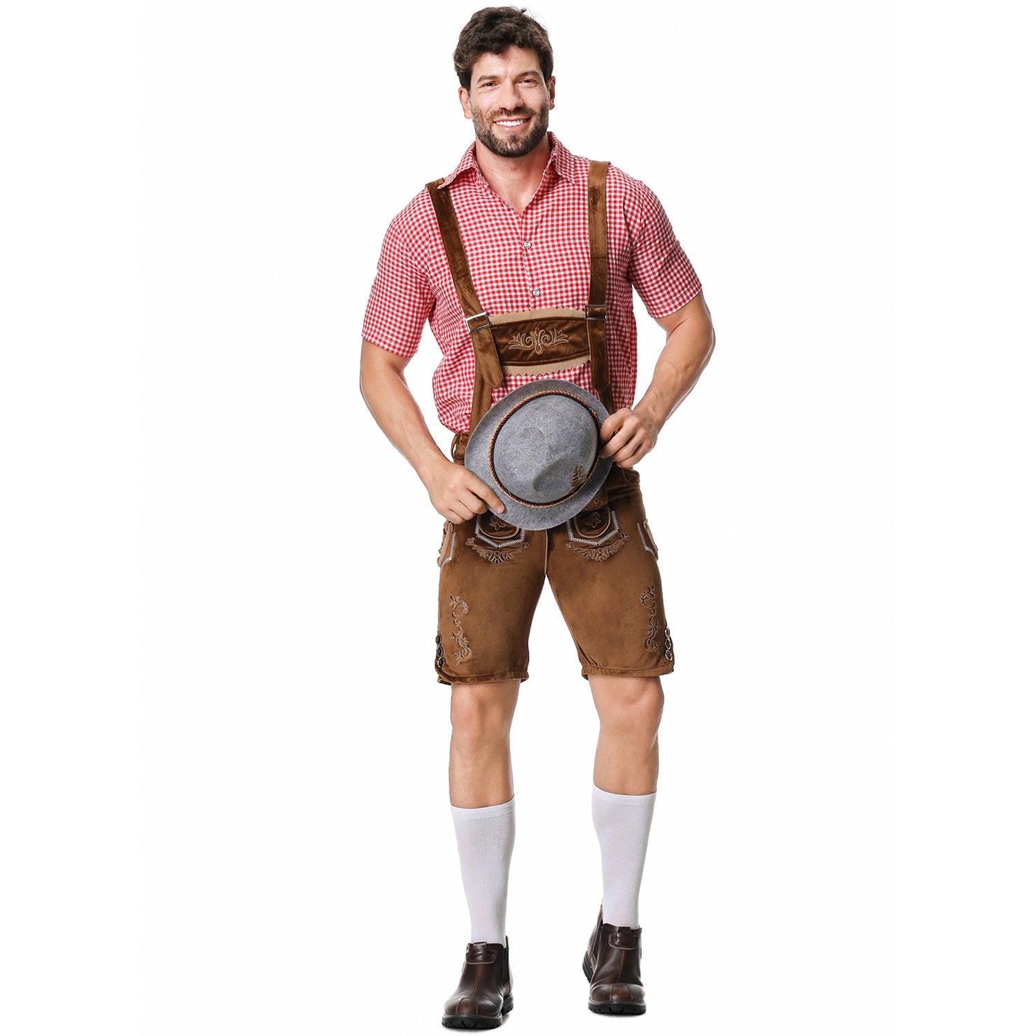 Men's Embroidered Beer Overalls German Party Packaging Costumes