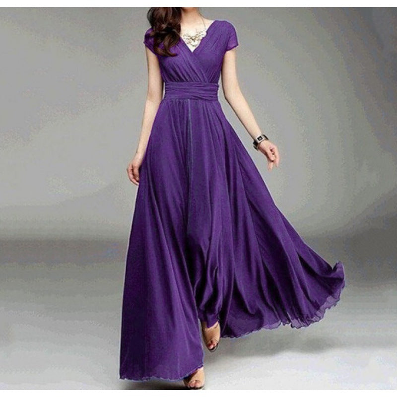 Creative Sleeve Bohemian Chiffon Waist Dress Dresses