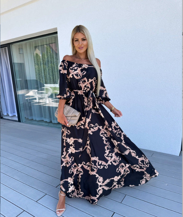 Long Dress Summer Seaside Holiday Elegant Dresses