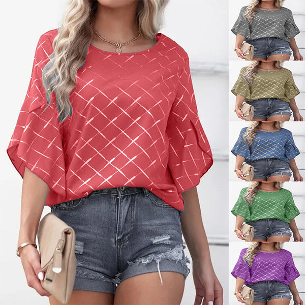 Women's Innovative Cool Loose Ruffle Sleeve Blouses