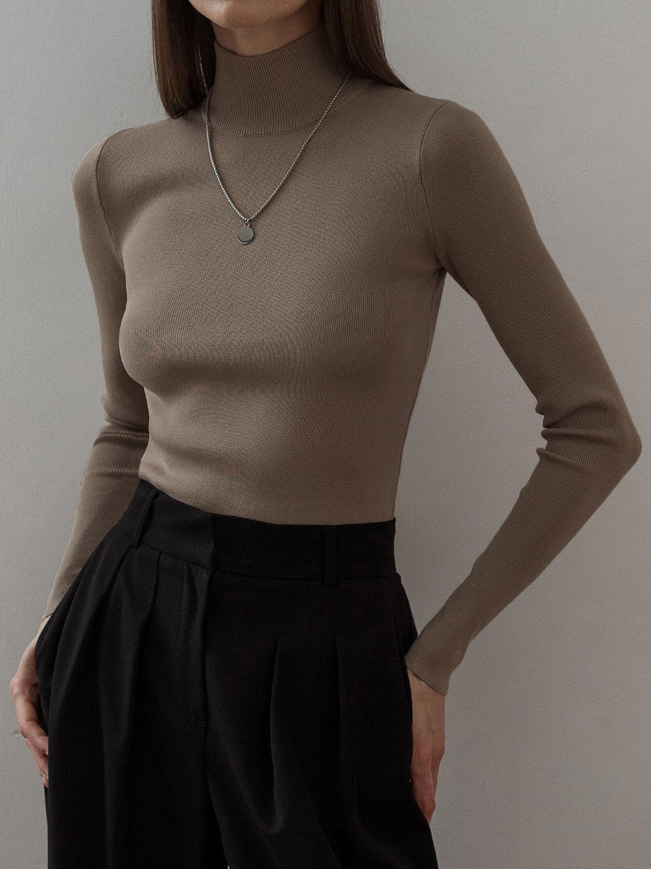 Turtleneck Bottoming Shirt Elegant Slim Fit Sweaters