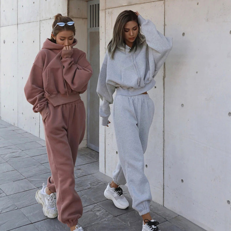 Sweat-shirt décontracté et charmant pour femmes, costumes de sport