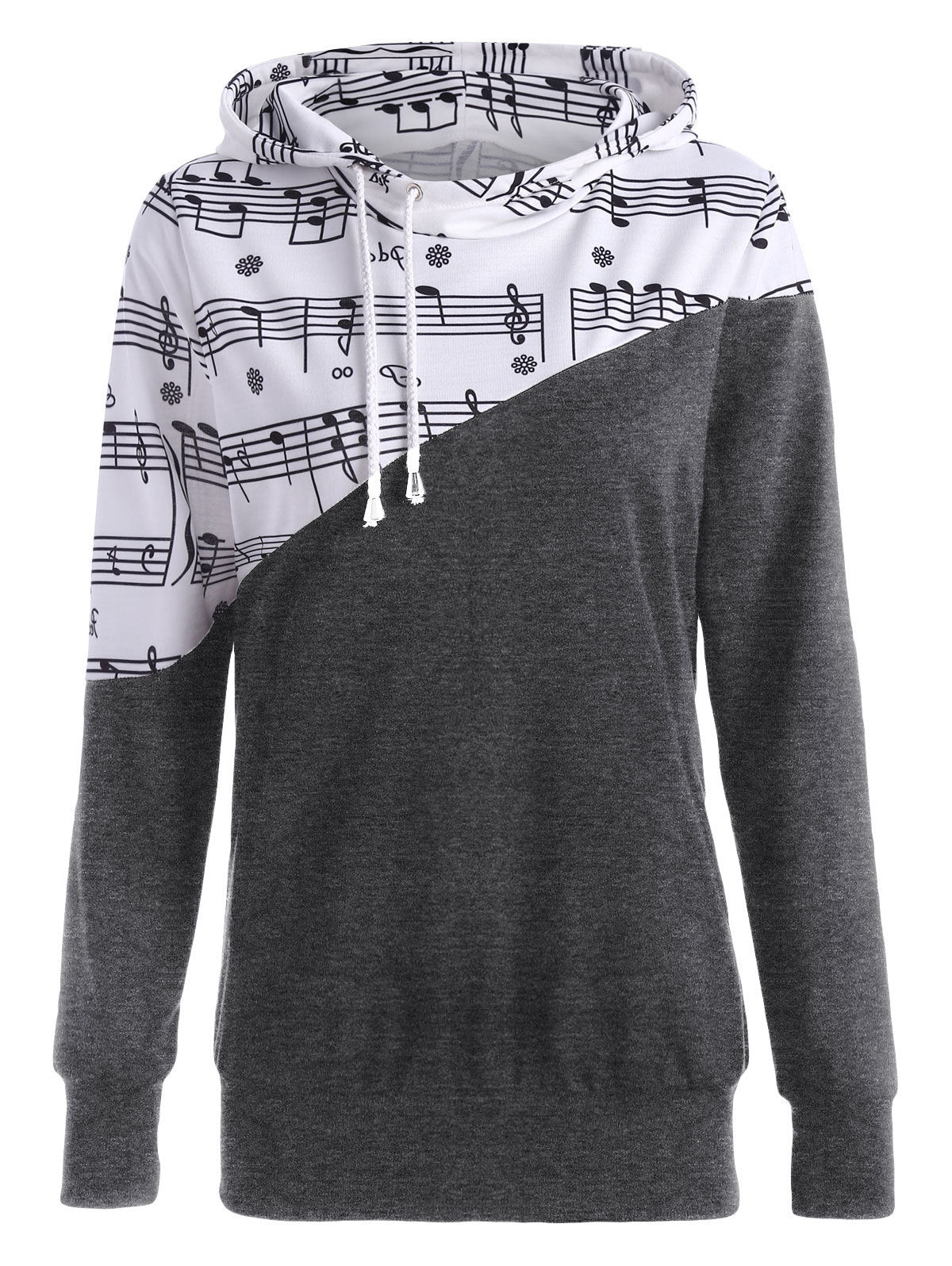 Women's Dopamine Autumn Fashion Note Print Casual Sweaters