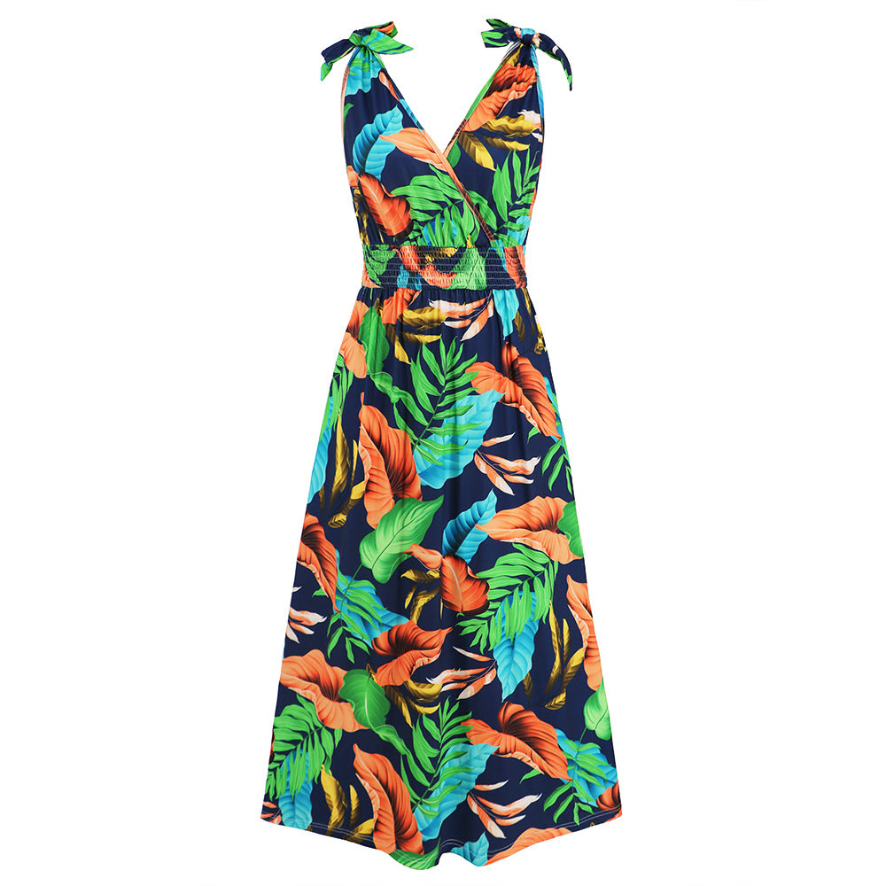 Women's Hawaii Beach Summer Printed Long Dresses