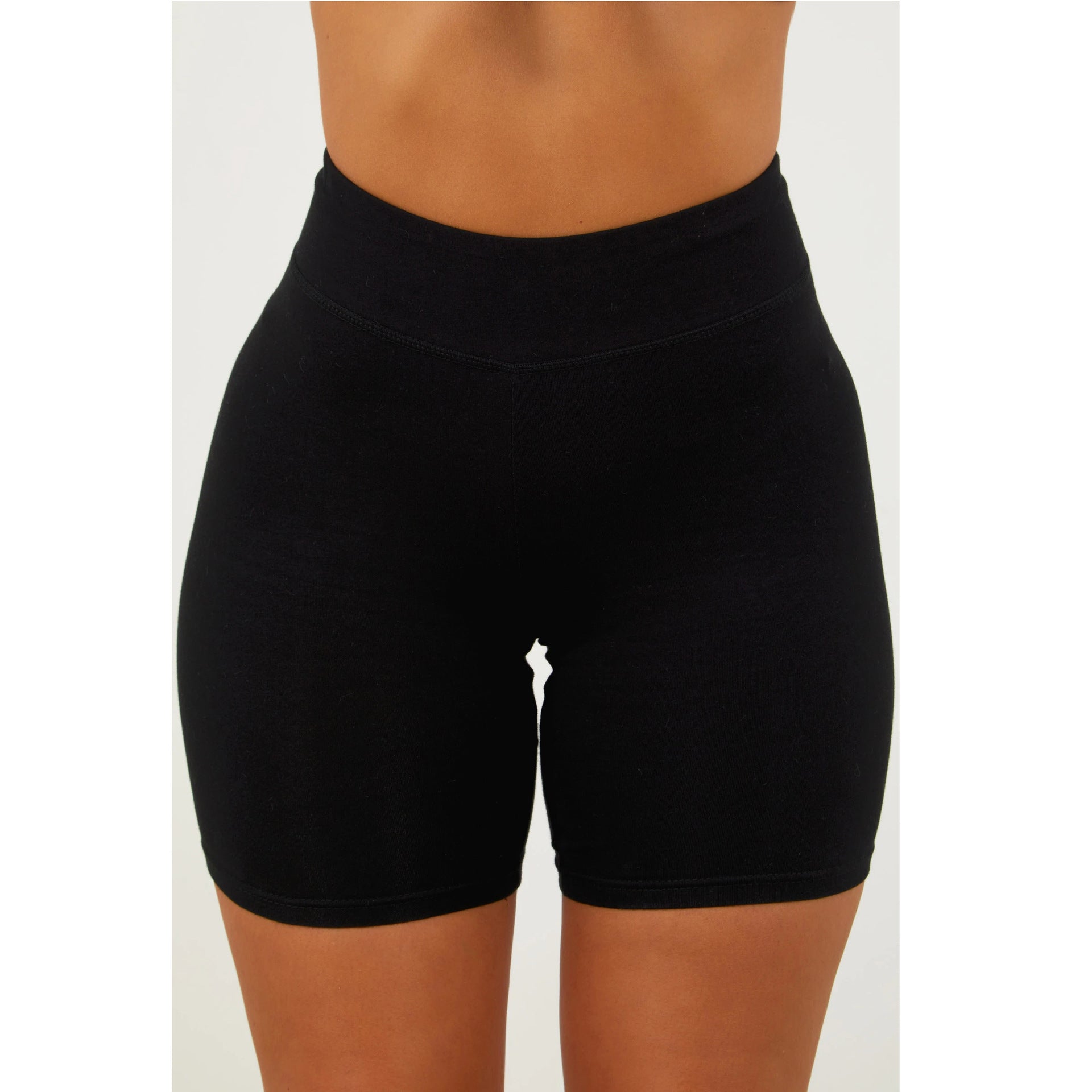 Women's Cropped Cycling Breeches Middle Tight Elastic Pants