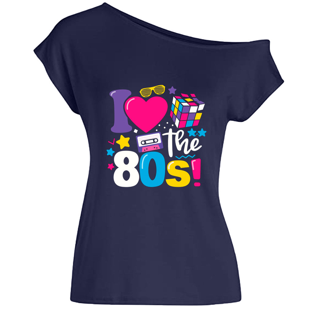 Women's Summer Letters Love Cube Radio Printing Blouses