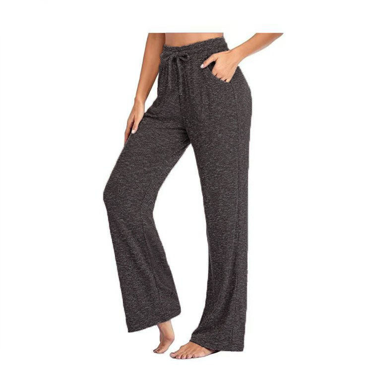 Creative Women's Casual Yoga Trousers Wide-leg Pants