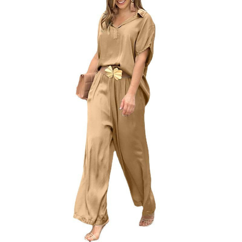 Women's Elegant Summer Fashion Matching Casual Solid Suits