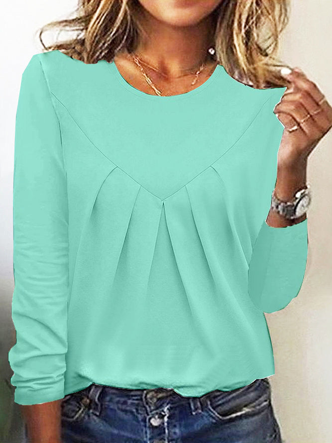 Daily Home Simple Elegant Style Commuter Blouses