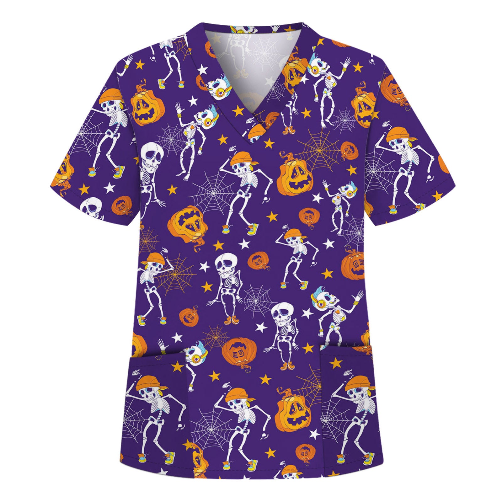 Digital Printing Halloween Sleeve Cloth For Tops