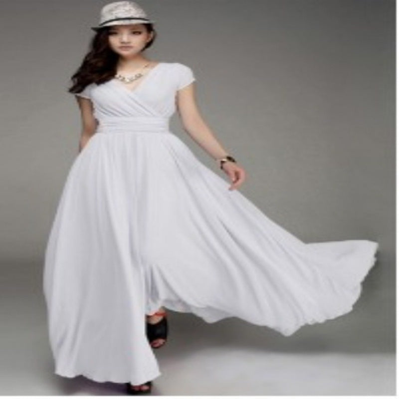 Creative Sleeve Bohemian Chiffon Waist Dress Dresses