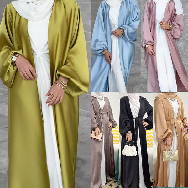 Robes d'été colorées à manches bouffantes