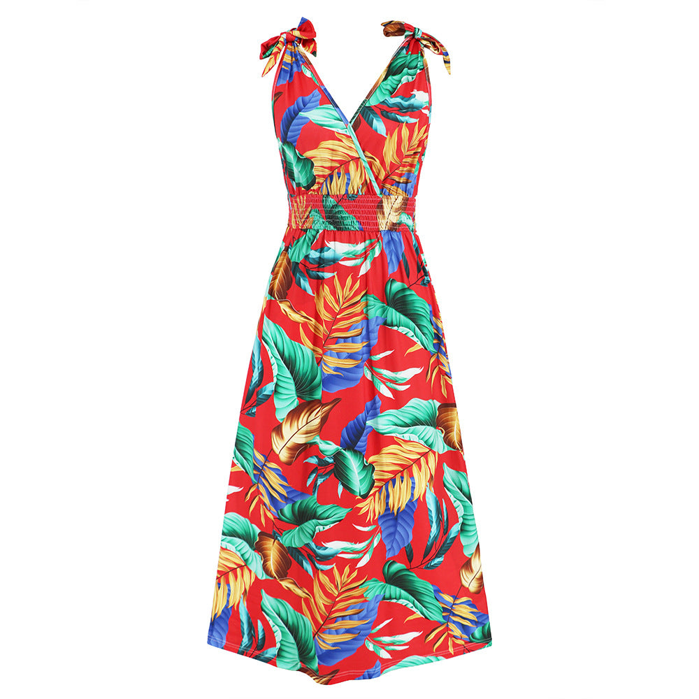 Women's Hawaii Beach Summer Printed Long Dresses