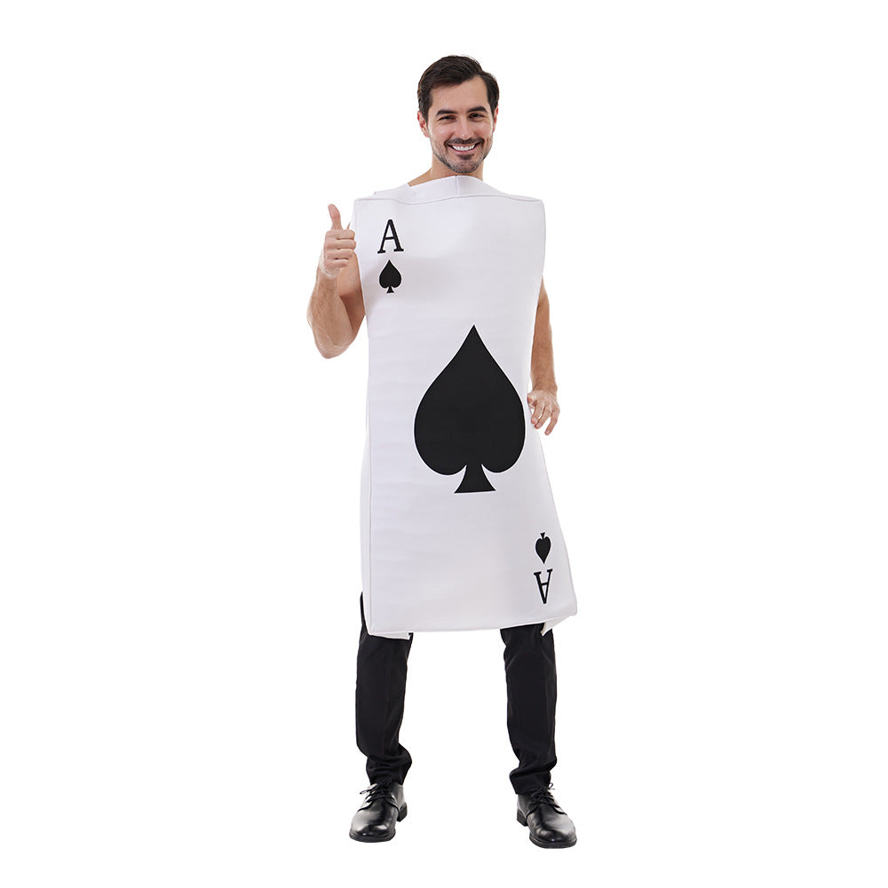 Halloween Fun Playing Cards Party Performance Costumes