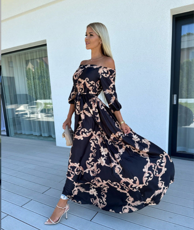 Langes Kleid für den Sommer, Urlaub am Meer, elegante Kleider