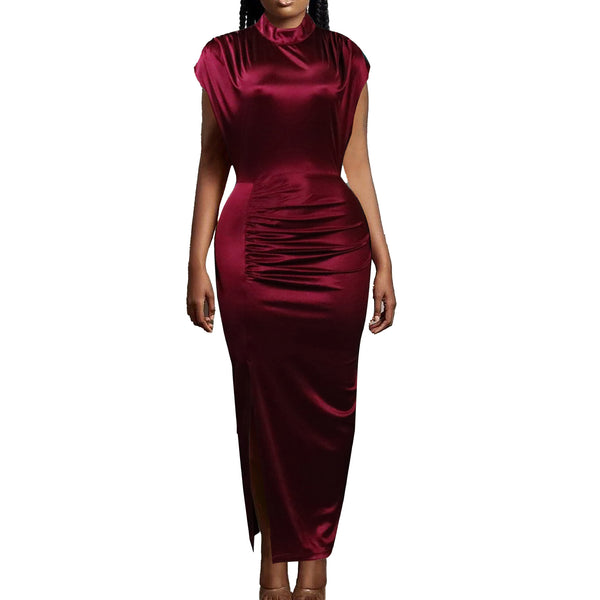 Women's Elegant Ol Formal Split Pleated Dresses