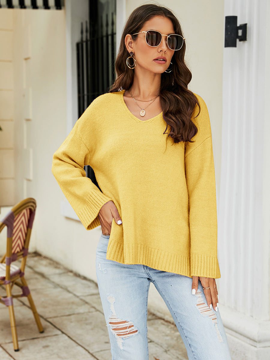 Women's Stylish Long Sleeve Casual Loose-fitting Sweaters