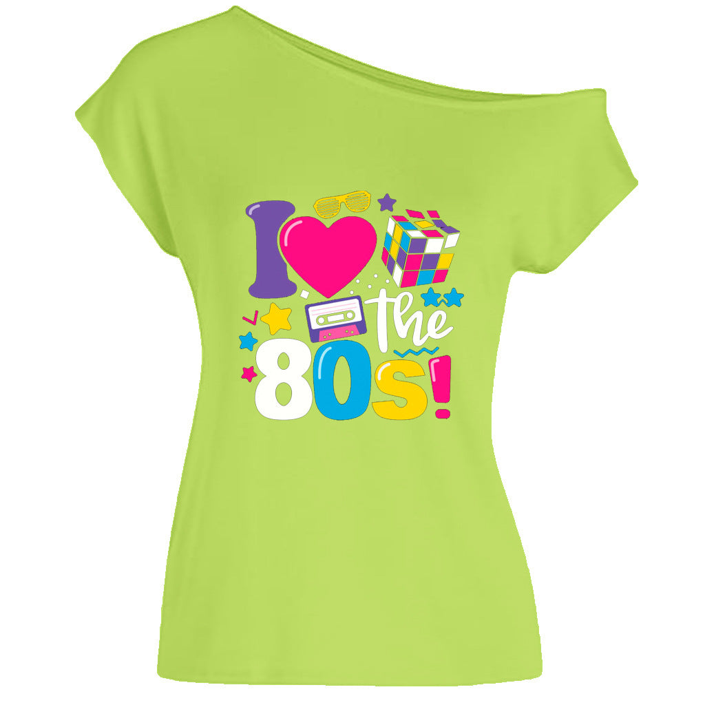 Women's Summer Letters Love Cube Radio Printing Blouses