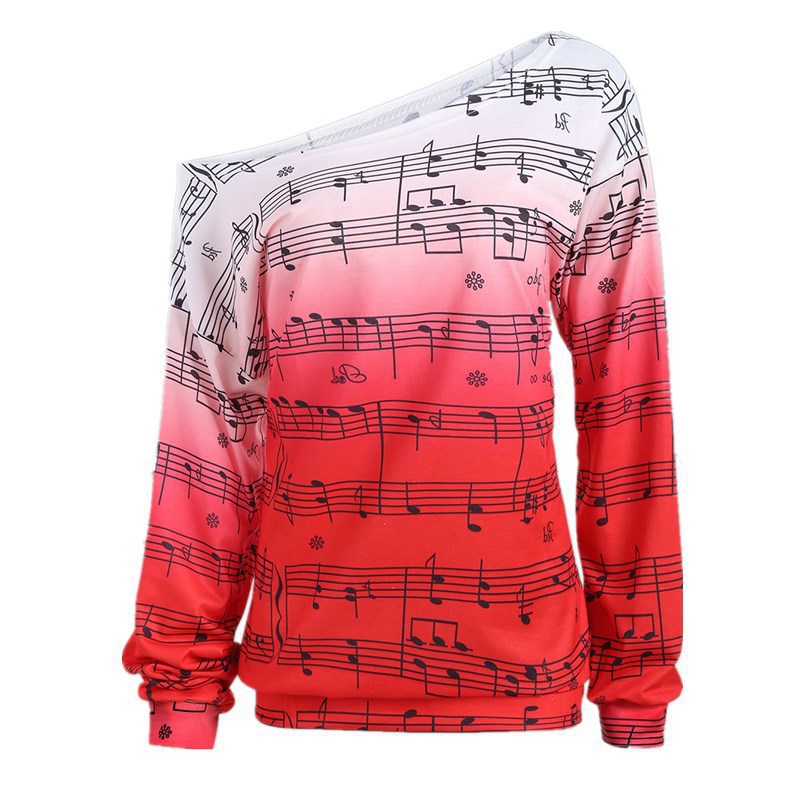 Women's Fashion Printed Slim Autumn Sexy Hot Sweaters