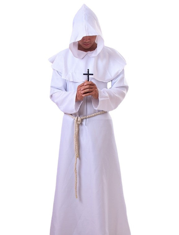 Priest Anime Medieval Retro Monk Robe Costumes