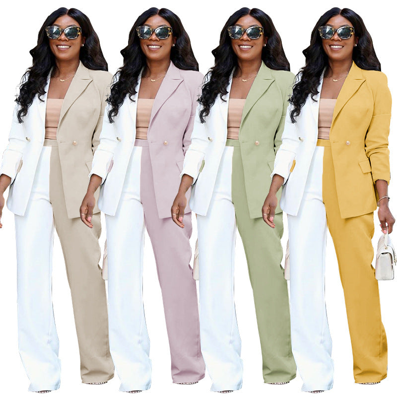 Trend Multicolor Simple Long Sleeve Fashion Suits