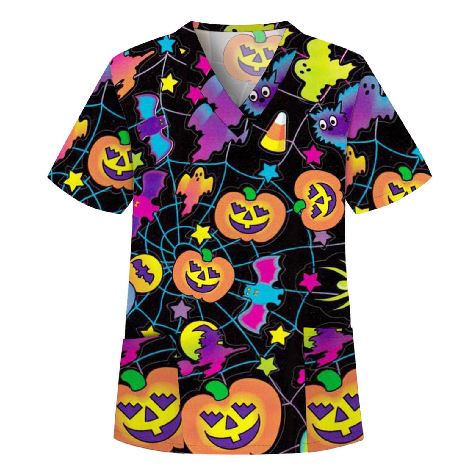 Digital Printing Halloween Sleeve Cloth For Tops