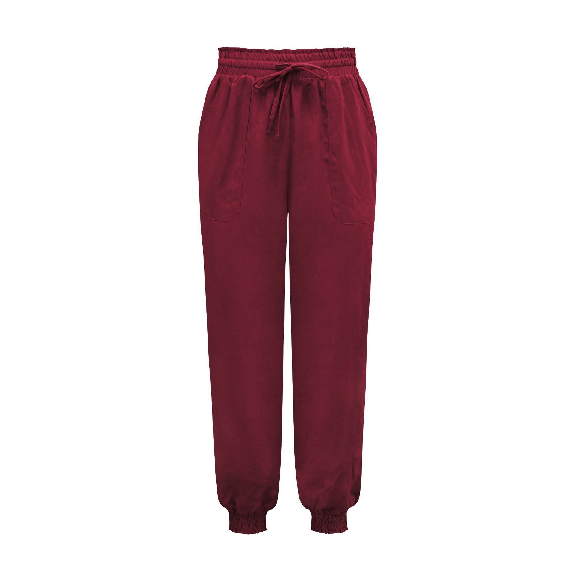 Ankle-tied Trousers Loose Commuter High-waisted Street Pants