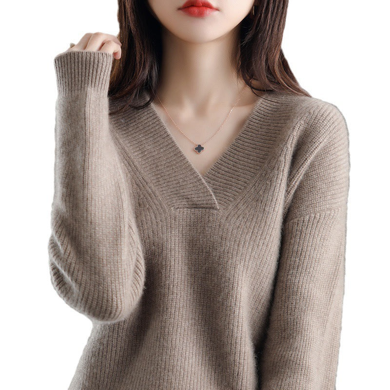 Women's Spring Elegant Idle Style Warm Loose Sweaters