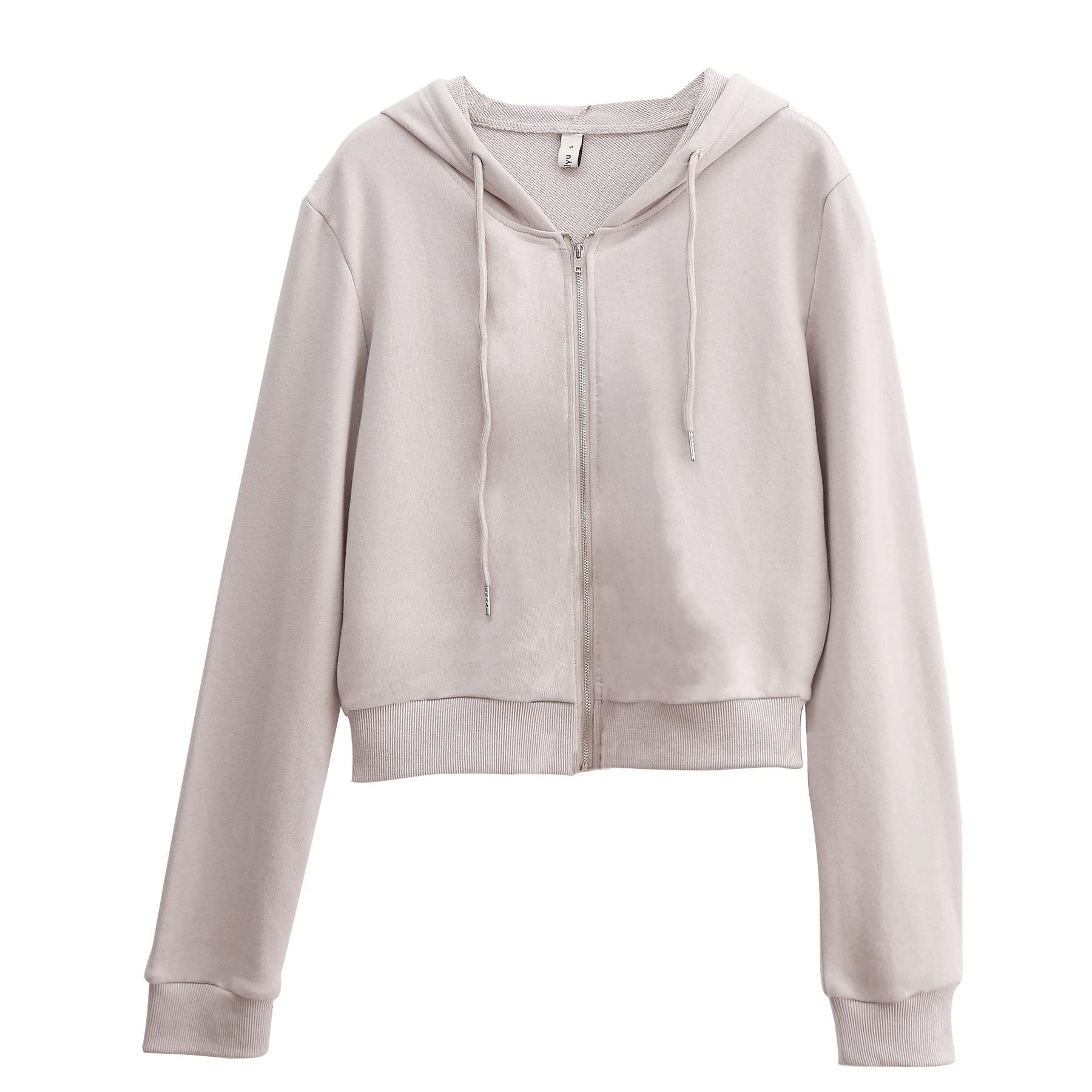 Women's Zipper Hooded Sweatshirt Personality Street Pure Sweaters