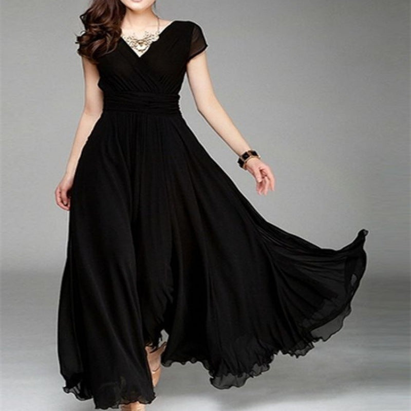 Creative Sleeve Bohemian Chiffon Waist Dress Dresses