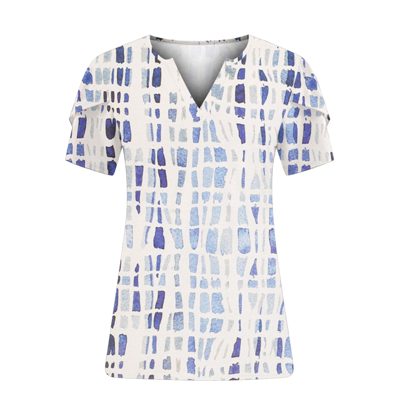 Women's Graceful Summer Loose Printed Short-sleeved Blouses