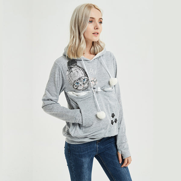 Face Print Casual Sweatshirt Autumn Big Sweaters