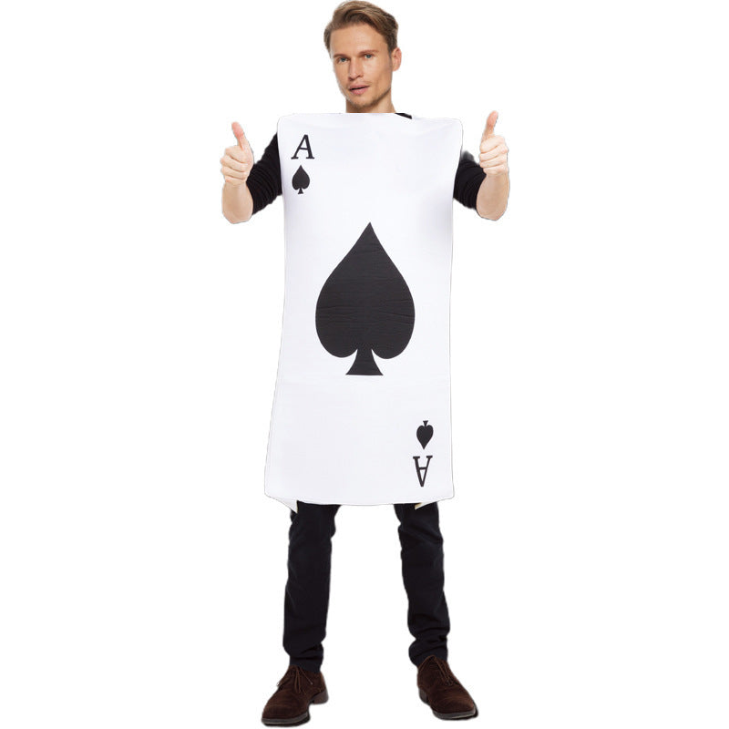 Halloween Fun Playing Cards Party Performance Costumes