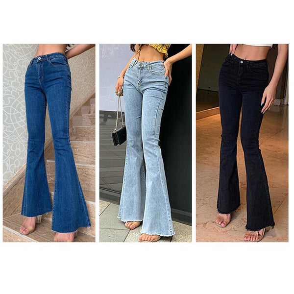 Cool Women's Skinny Flared Sexy Hip Jeans