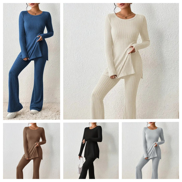 Women's Solid Color Casual Slim Home Daily Suits