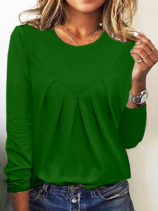 Daily Home Simple Elegant Style Commuter Blouses